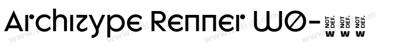Architype Renner W0字体转换